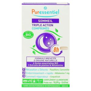 Puressentiel Tri Action Sommeil 15 cpr