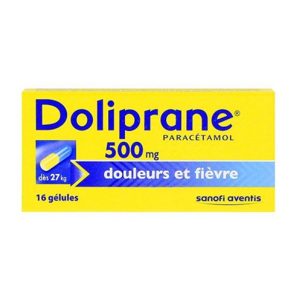 Doliprane 500mg Gel B/16