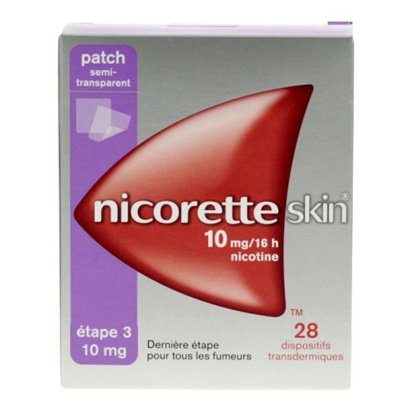 Nicoretteskin 10mg/16h D/trans