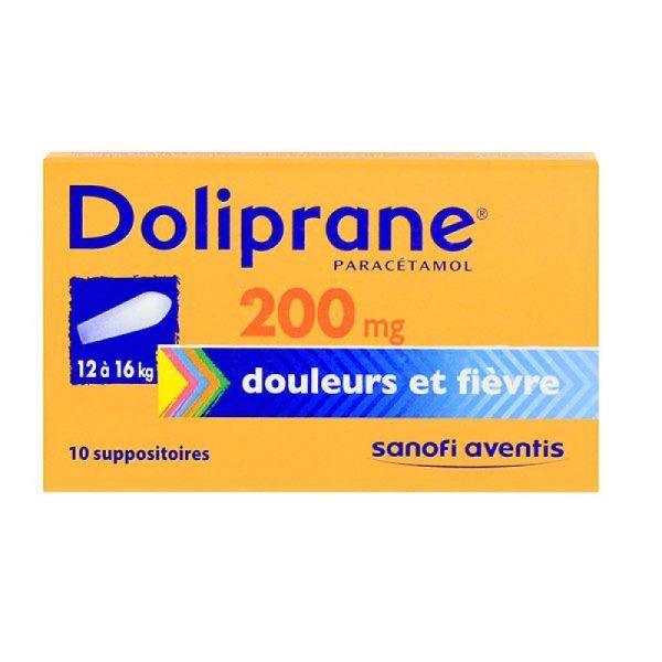 Doliprane 200mg Suppo B/10